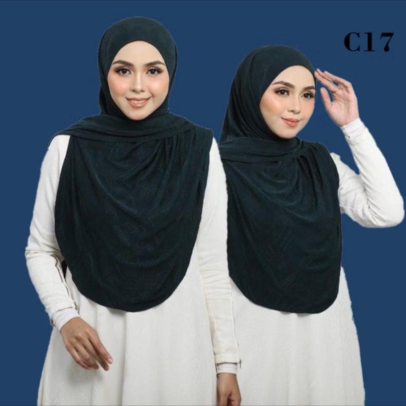 Curve Instant Hijab Tie Back Style Soft Awning Material Cotton lace image 2