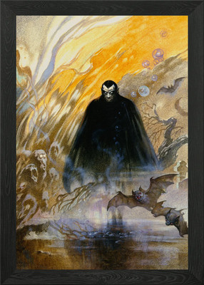 Dracula gerahmtes Wandbild Poster Leinwanddruck Bild