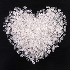 1 LB 460g Natural Crushed Clear Quartz Crystal Pebbles Chips