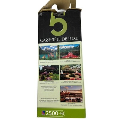5 Deluxe Jigsaw Puzzles Set 2500 Pieces Scenic Landscapes