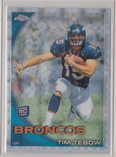2010 Topps Chrome - Tim Tebow #C100 X-Fractor (RC)