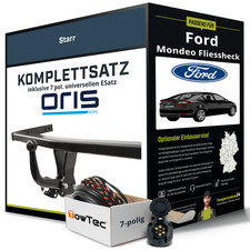 Für FORD Mondeo Fliessheck III B5Y Anhängerkupplung starr +eSatz 7pol uni. 00-