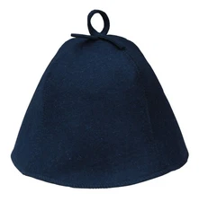 Classic Blue Sauna Hat Banya Hat 100% Wool Шапка для Бани Банные Шапки Шерсть