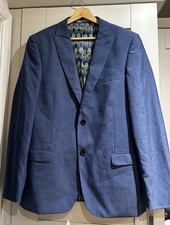 Ted Baker Lounge Lizard Blue Men’s Jacket Chest 40’ Stunning Lining SKUBU0007