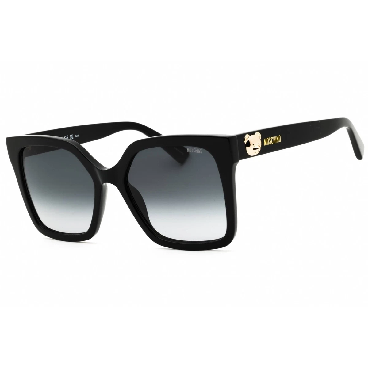 ? NEW MOSCHINO OVERSIZED LOGO SUNNIES Moschino MOS164/S 0807 IR Black/Grey 55-19-140 Sunglasses  main image 4