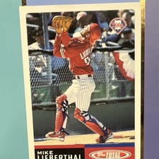 Topps 2002 Total Mike Lieberthal Philadelphia Phillies #170 Base Set MLB Card
