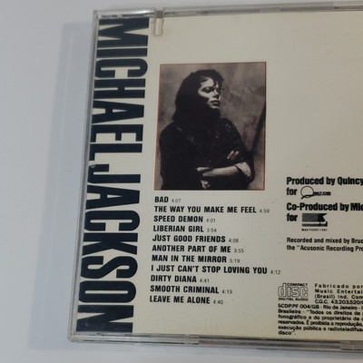Michael Jackson Bad CD Album Epic Pop 700.765/2-450290 1980s | eBay