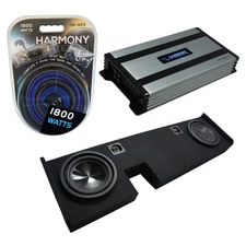 Fit 09-14 Ford F-150 Ext Super Cab Alpine SWT-10S4 Dual 10 Sub Box HA-A800.1 Amp