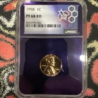 1958 Proof Lincoln Wheat Cent Penny 1C NGC PF68 RD | GEM++ Brilliant PR68 BU RED