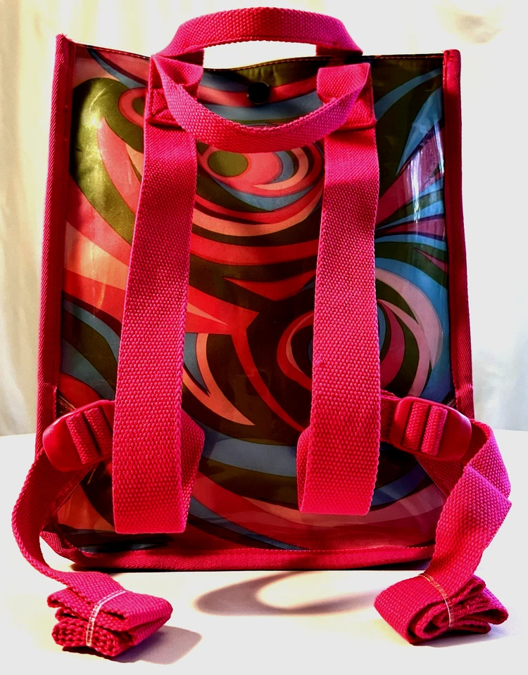 VANS x Барби, мини рюкзак, прозрачный, розовый Swirl, Ltd Ed, совершенно новый - Изображение 2 из 4