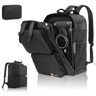 Compact Foldable Stroller Travel Bag Backpack - 14.2 in x6 in x18.2 in Plus Only