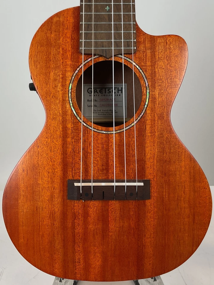 Gretsch G9126 Ukulele - Honey Mahogany Stain with Gig Bag - Twisted Neck - Image 3 of 4