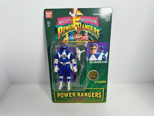 Vintage 1994 Mighty Auto Morphin Power Rangers BILLY Blue Ranger - Sealed -New