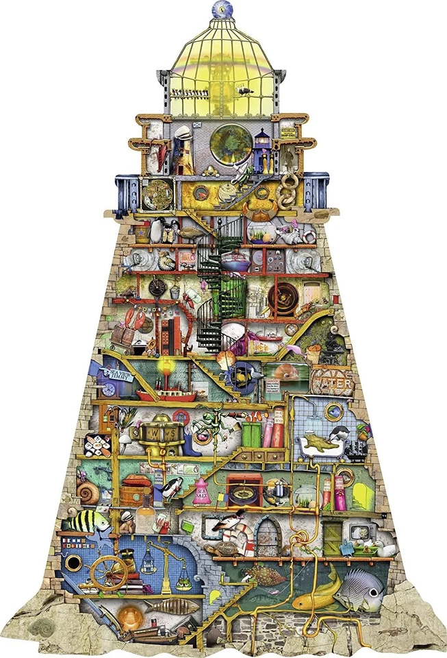 Ludicrous Lighthouse Colin Thompson Silhouette Jigsaw Puzzle Ravensburger NEW - Image 4 of 4