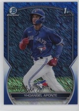 2023 Bowman Chrome Prospects Blue Shimmer Refractor 31/150 Yhoangel Aponte g0d