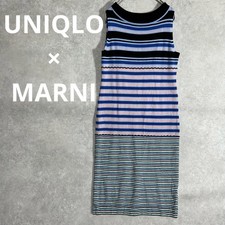 UNIQLO × Maruni Collaboration Multi-Border Knit Dress Sleeveless