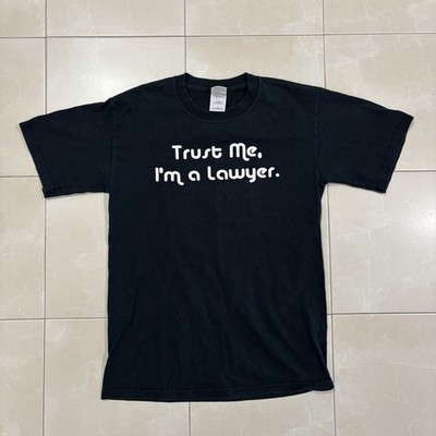 Vintage Funny T Shirt  trust Me I m A Lawyer  Y2K 90s Men s Small Party Skate 