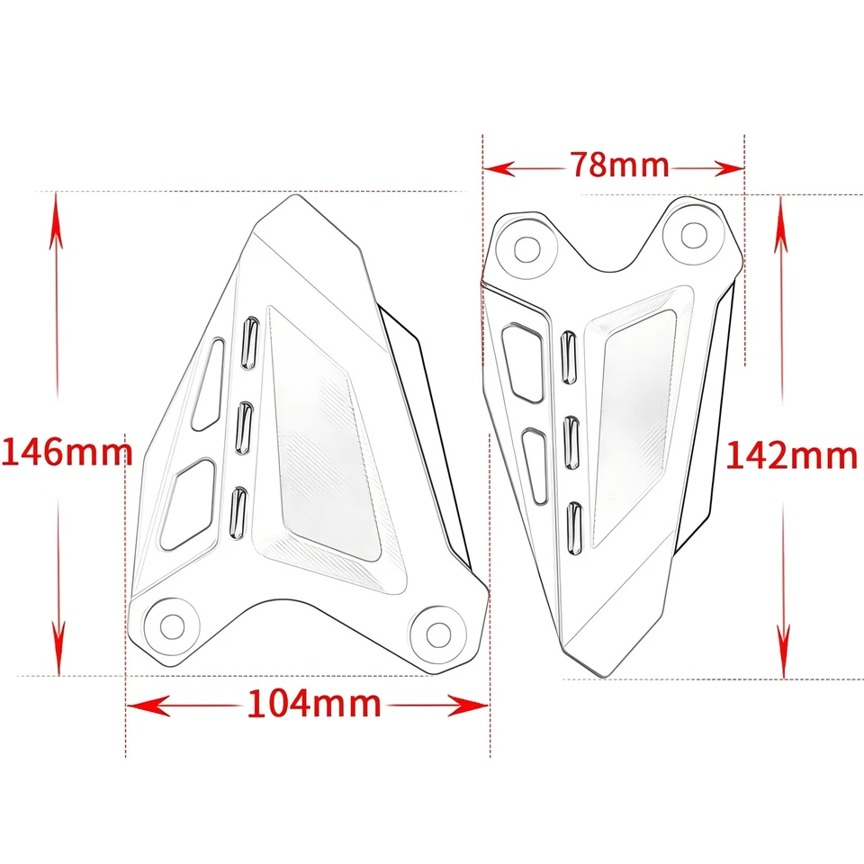 Protector de placas de talón para Kawasaki Z500 NINJA500 Z 500 clavija reposapiés Foto 3 de 4