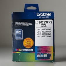 New Genuine Brother LC3029XXL Cyan Magenta Yellow 3PK Ink Cartridges Exp. 5/2027