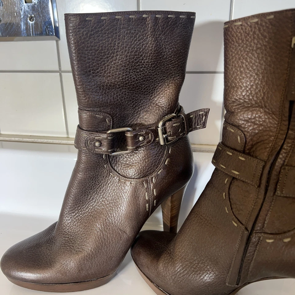 FENDI Selleria Mujer Cuero Negro Talla 36 Foto 4 de 4