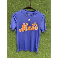 Majestic Youth MLB New York Mets Matt Harvey T Shirt Blue Size Large