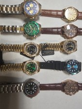 Lot of 10 Mixed New watches Working well 10 Quartz needs Battery replaced