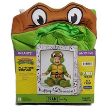 Teenage Mutant Ninja Turtles Halloween Costume Jumpsuit Hood Infant 6-12 Month