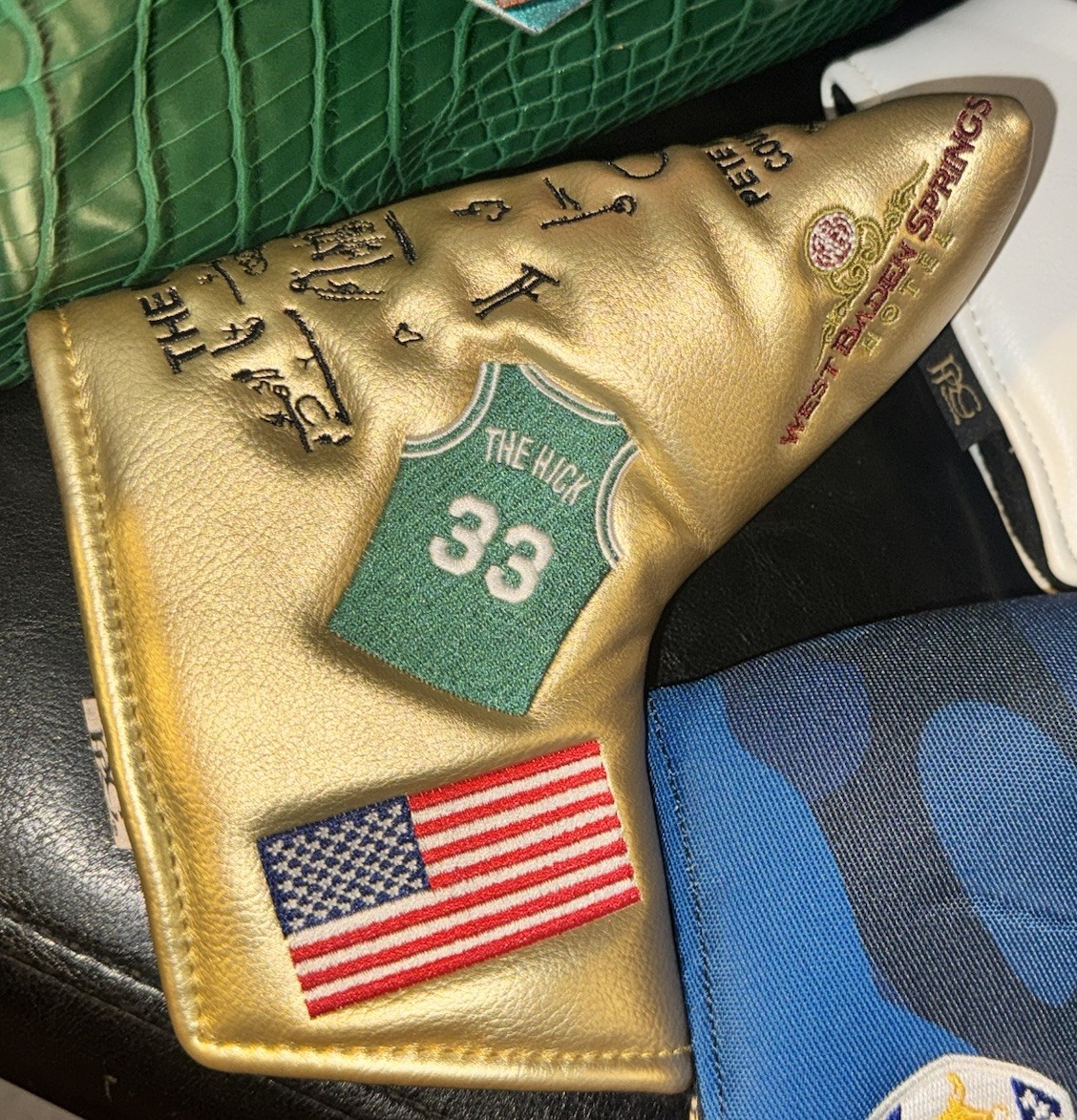 Prototype Gold French Lick Pete Dye Course Putter Cover Larry Bird