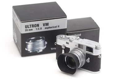 Leitz Leica M2 Chrome Button Rewind w. Ultron 2/35mm Asph II - Bild 1 von 4