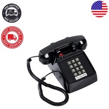 Classic 2500 Vintage Landline Phone with Large Buttons - Hearing Aid Compatible