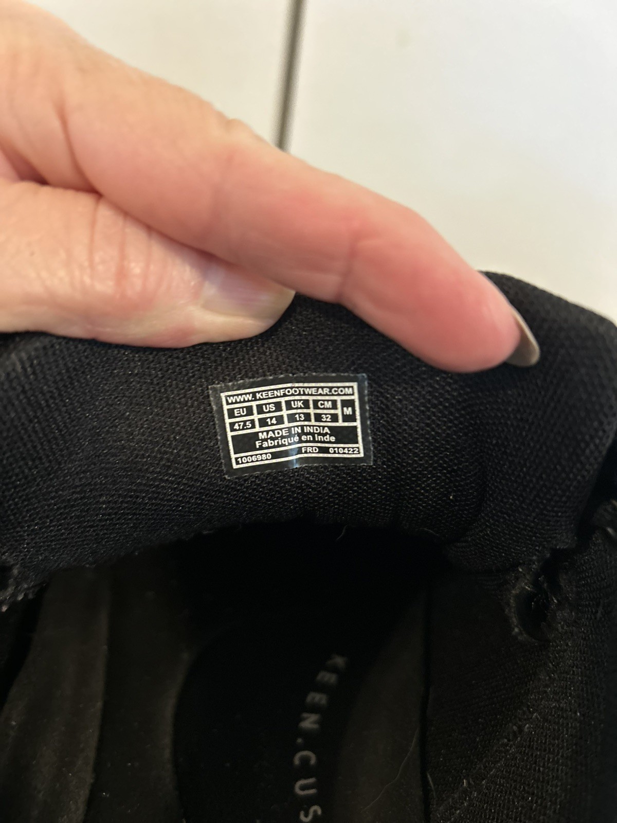 Keen Uomo Utility PTC Oxford Cucina Bassa Antiscivolo Taglia 14 Nero