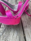 JESSICA RICH Neon Pink Satin High Heels Size 40 — photo 6