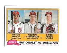 2018 Topps Archive Victor Robles Fedde Stevenson RC Washington Nationals