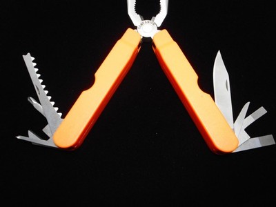 Orange Multi-Tool  COMPANION    Folding Pliers, Blades, Screwdrivers   Outdoor S