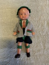 Vtg German celluloid doll clothing traditional Bavarian ethnic attire By EDI