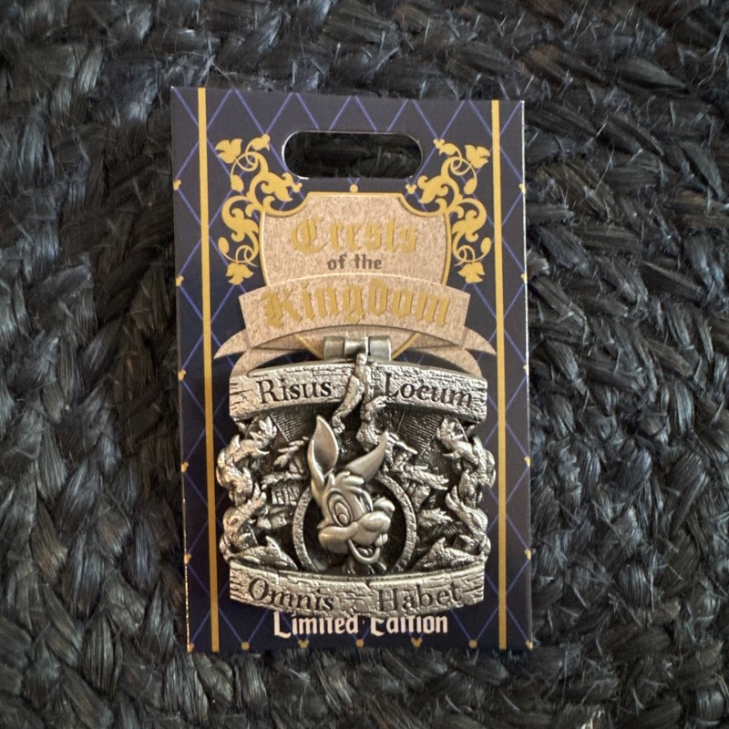 Rare Disney Crest Of The Kingdom Splash Mountain Limited, Edition Disney Pin ￼