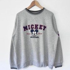 Disney Mickey Mouse Classic Original Embroidered 2000s Sweatshirt Size M