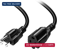 Short Power Extension Cord Outlet Saver 16awg13a 3 Prong 1ft Short Power Extension Cord Outlet Saver 16awg13a 3 Prong 1ft
