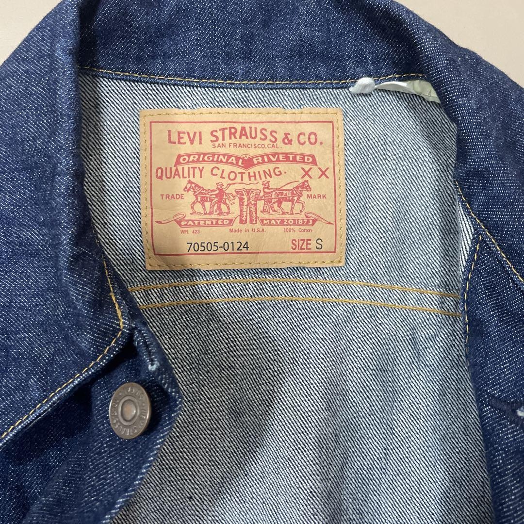 LEVI'S デニムジャケット 70505-0124 サイズS LVC LEVI'S denim jacket 70505-0124 size S LVC Made in USA