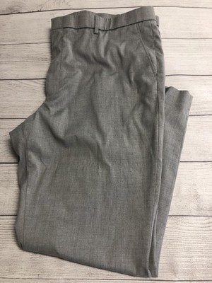 Awearness Kenneth Cole Pants Mens 42x30 Gray Dress Slacks Stretch Work Office
