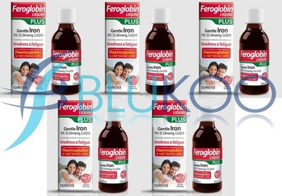 Vitabiotic Feroglobin Plus Liquid - 200ml (5er Pack)