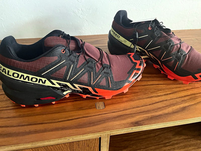 Salomon Speedcross 5 Men s Low Top Trail Running Hiking Shoes Red/Black