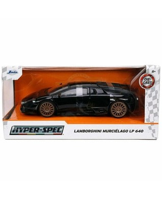 Hyper Spec Lamborghini Murcielago LP 640 1:24 Scale Diecast Model Black by Jada