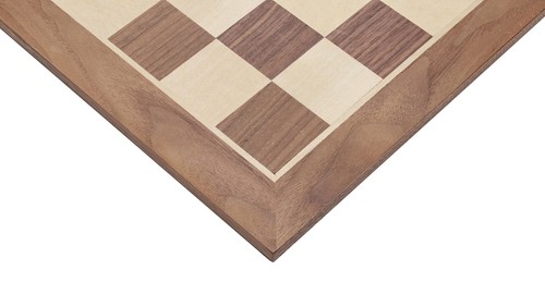 Classic Walnut Chess Board or Checkers Board from WE Games 14.75 in. - Picture 3 of 4