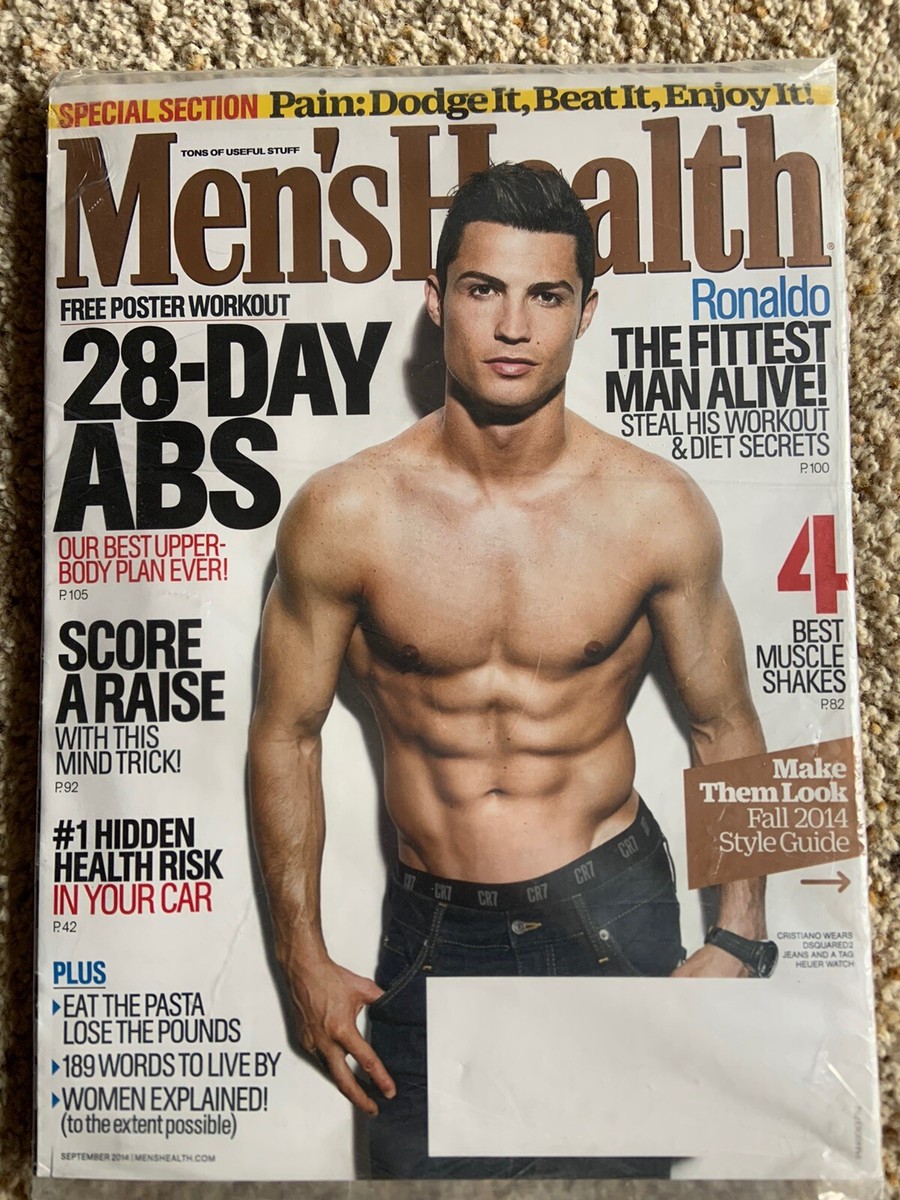 NEW Men's Health Magazine September 2014 Cristiano Ronaldo Fitness