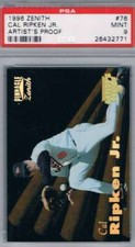 1996 Zenith Artist's Proofs #76 Cal Ripken Jr. Orioles  PSA 9 MINT