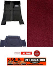 <!--F#f_0-->HOLDEN HD HR SEDAN MOULDED DARK RED PLUSH FRONT REAR & BOOT CARPET KIT<!--F/-->