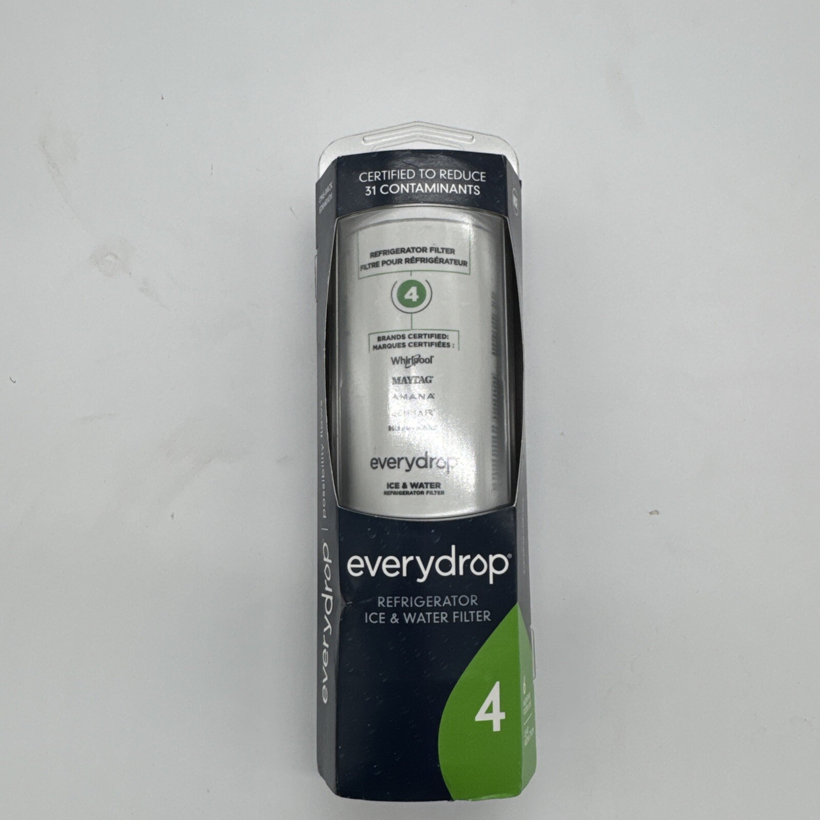 EveryDrop by Whirlpool Refrigerator Ice & Water Filter 4 EDR4RXD1 NEW