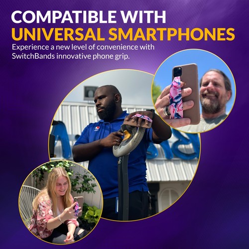 Universal Phone Grip Straps for Secure Handling | Reversible - 第 41/81 張圖片
