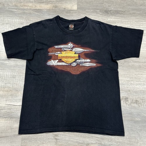 Vintage 90s Harley Davidson T Shirt Single Stitch West Coast Biker USA Sz Large - Bild 1 von 10